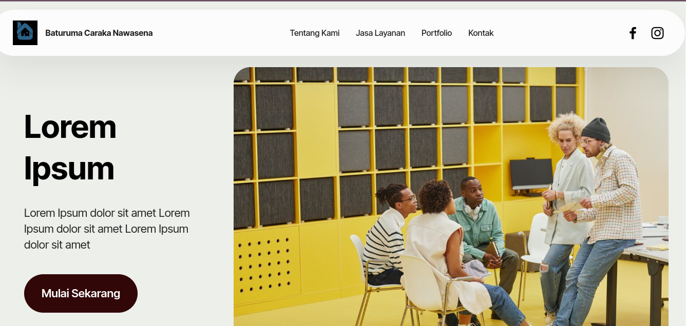 Tampilan di desktop atau laptop